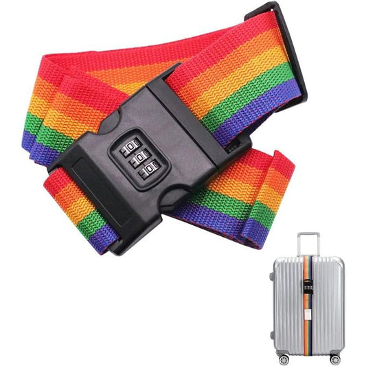 Adjustable Luggage Strap with Combination Lock