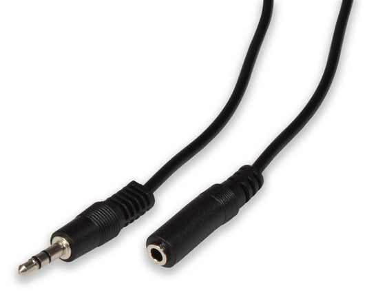 AV:LINK Auxiliary Extension Lead 3.5mm Male to 3.5mm Female Socket - 6m