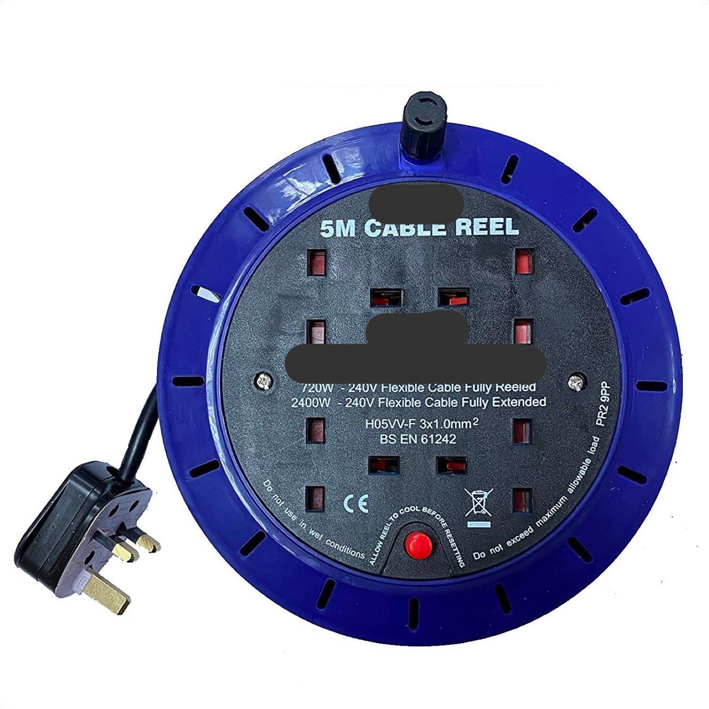 Elpine 5m Extension Reel 13A - 2 Gang / 4 Gang