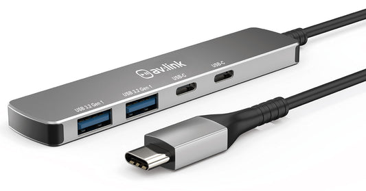 AV:LINK 4 Port Ultra Slim USB 3.2 Type-C Hub