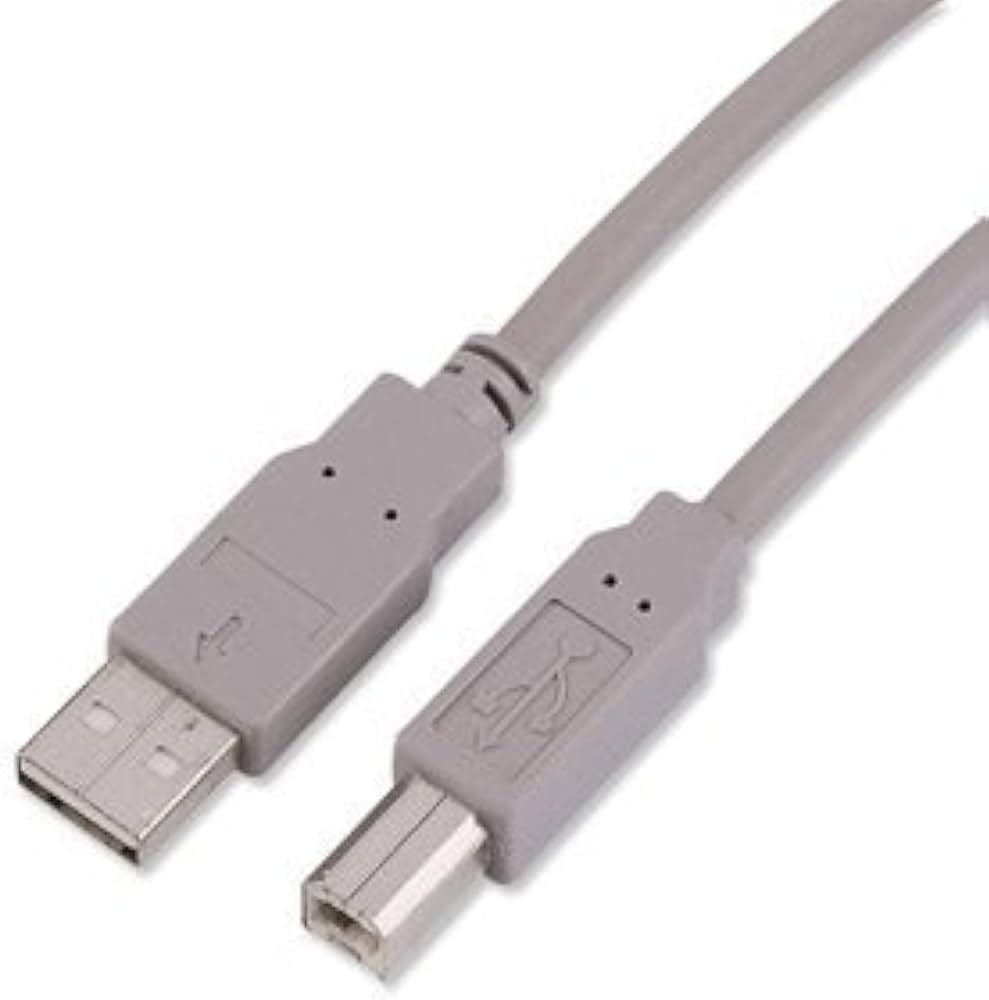 ONE+ USB-A to USB-B Printer Lead - 1.5m (GREY) B5329