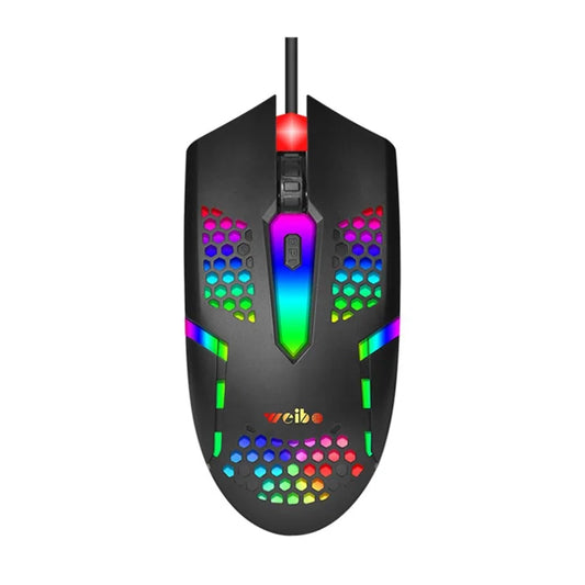 Weibo RGB Optical Glowing Gaming Mouse - USB Wired