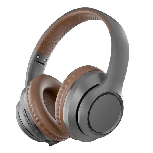 Pure Sound Wireless Bluetooth Stereo Headphones - GREY/BROWN (BT613)