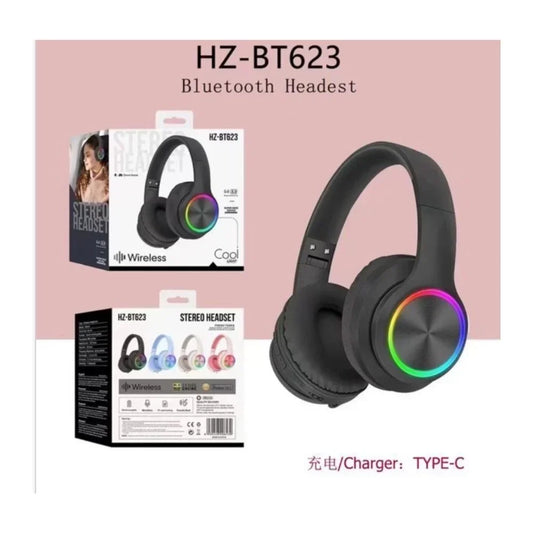 Wireless Bluetooth Stereo Headphones - BLACK (BT623)