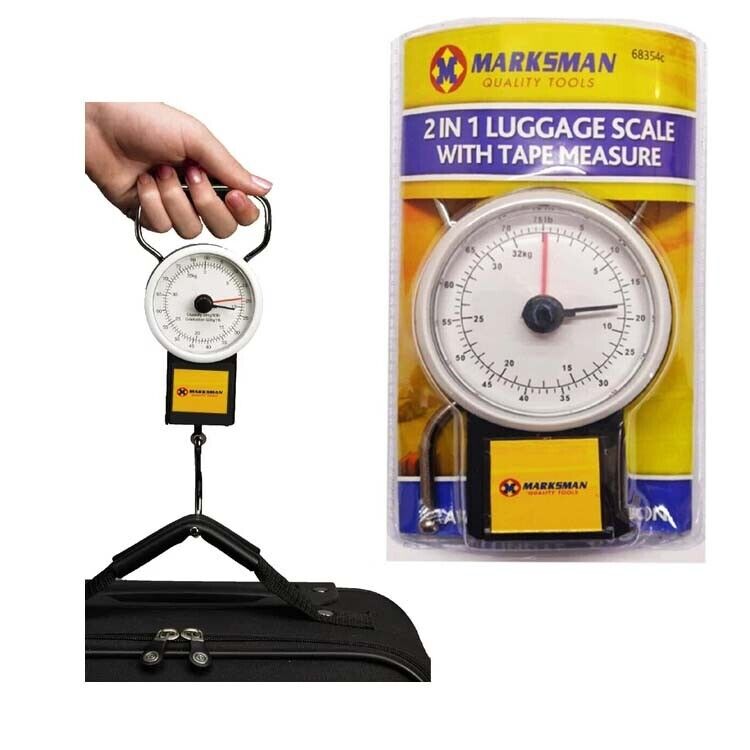 2 in 1 Luggage Scale with Tape Measure - 32KG Capacity
