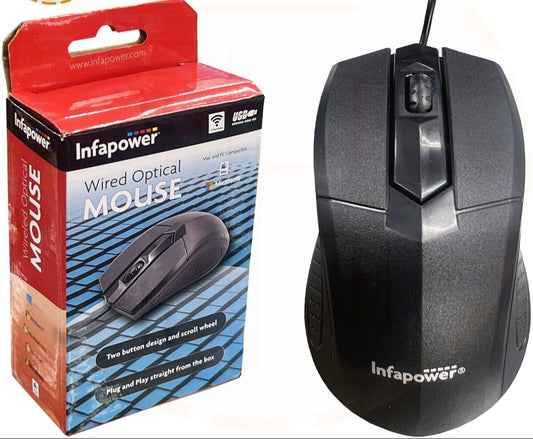 Infapower Optical Mouse - USB Wired