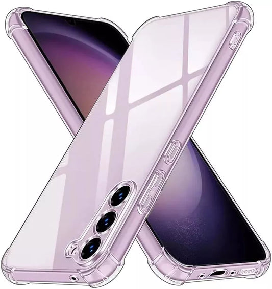 CLEAR Silicone Gel Case with Corner Bumpers for Samsung Galaxy - A Series