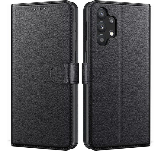 BLACK Flip Book Case with Card Slots for Samsung Galaxy - A Series