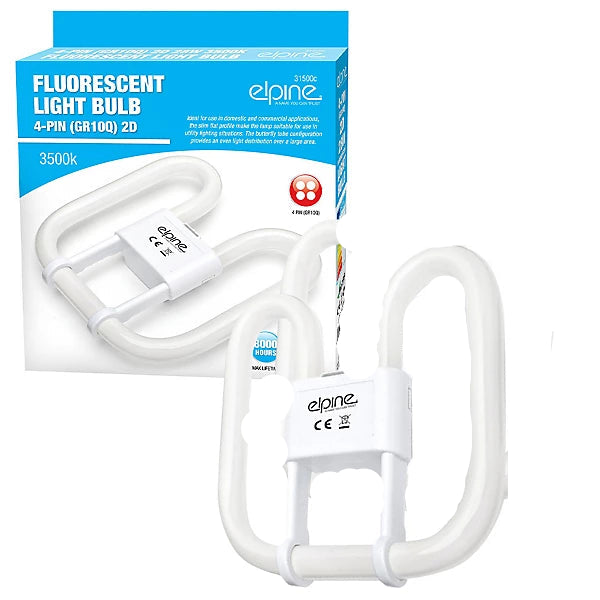 Elpine Fluorescent Light Bulb 4-Pin (GR10Q) 2D - 16W