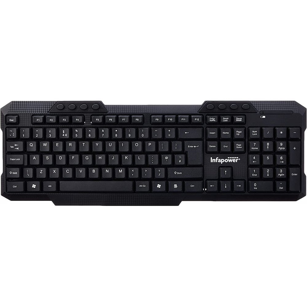 Infapower Full Size Multimedia Wired Keyboard - X201