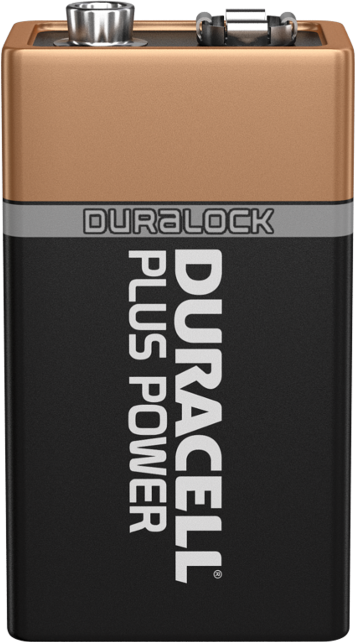 Duracell Plus 9V PP3 6LR61 Battery - 1 Pack