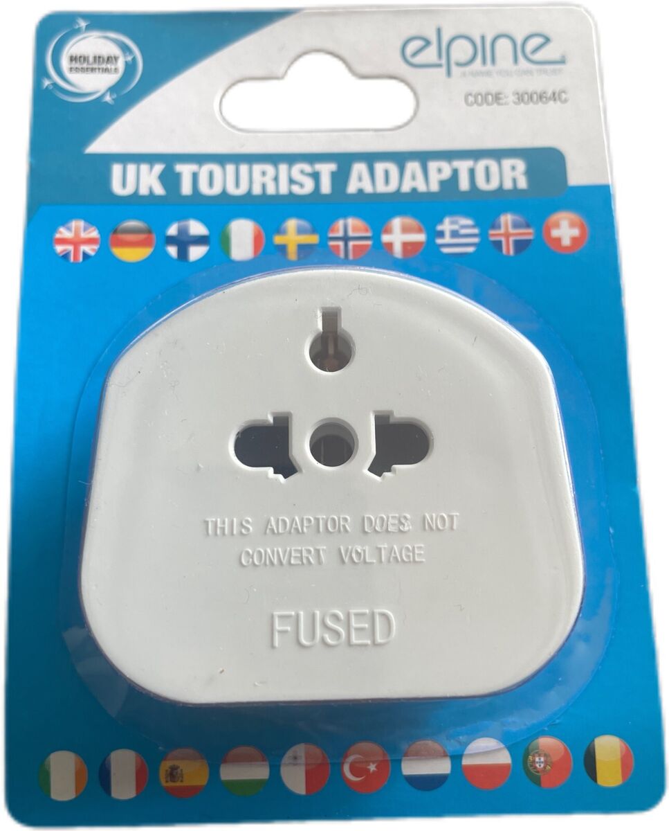 Elpine UK Visitor Travel Adaptor - 13A 240V