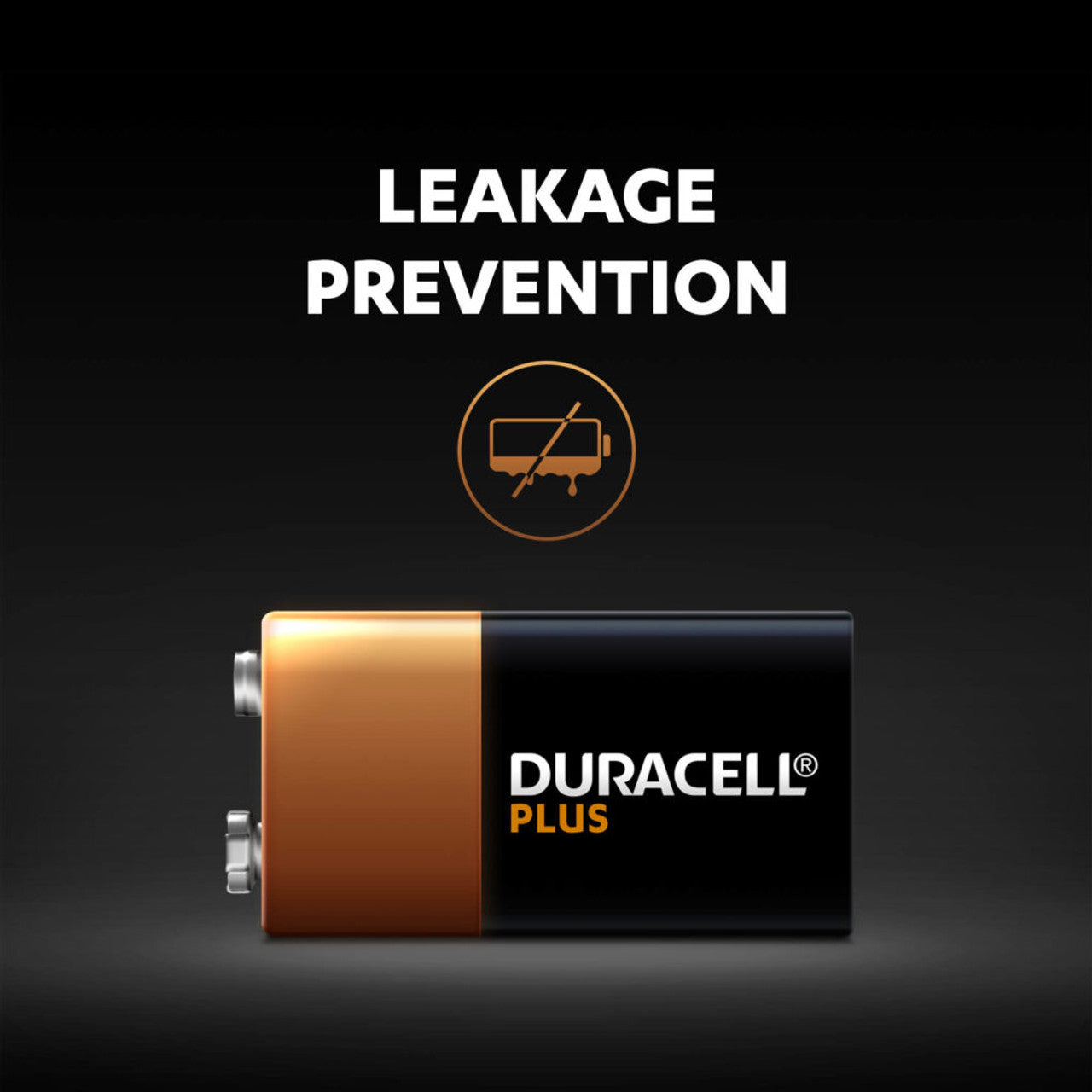 Duracell Plus 9V PP3 6LR61 Battery - 1 Pack