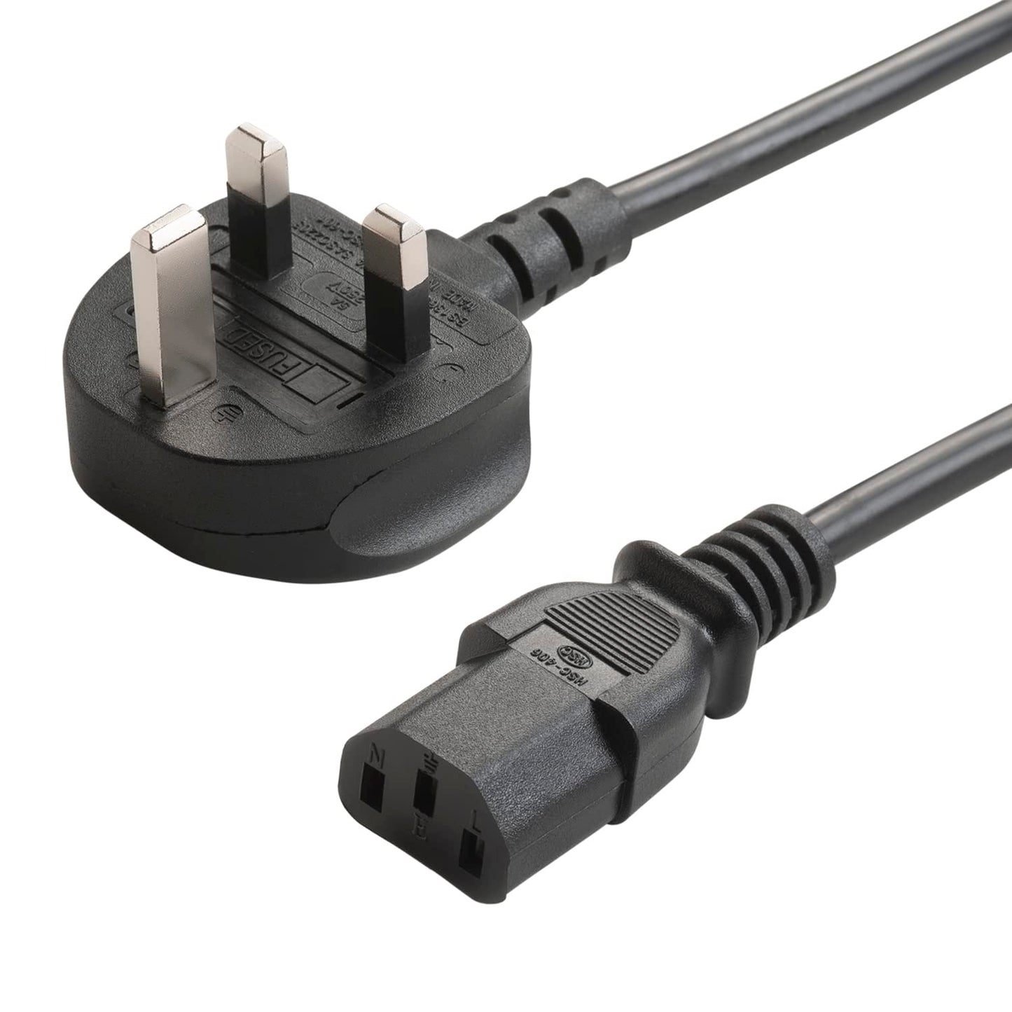 Mercury Kettle Lead IEC 10A Mains Power Lead - 1.5m