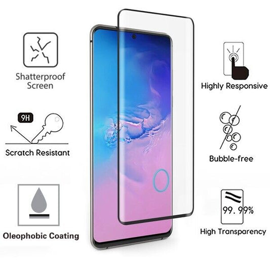 9H Tempered Glass Screen Protector Curved for Samsung Galaxy S Series - Side Glue